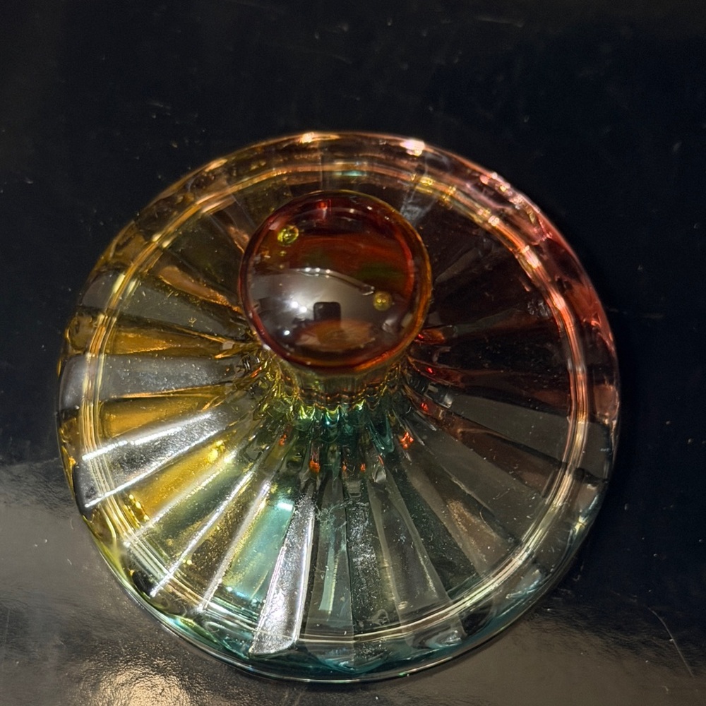 Vintage Carnival Hobnail glass Candy Dish trinket jar - Picture 13 of 16